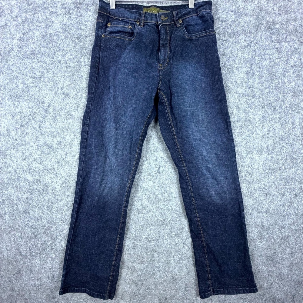 Vintage Style Urban Star Jeans Mens 32 Blue Denim Straight Cotton Stretch